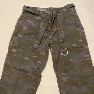 Cargo/camo pants from Anthropologie. Size 27.